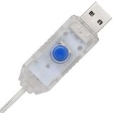 vidaXL Jelenova sani med 160 LED Toplo bela 52.5 x 28 x 32.5 cm Ratan | Shoptok.si