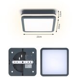  Brilagi - LED spoljašnje svetlo sa senzorom BENE LED/18W/230V 22x22 cm IP54 | Eponuda.com
