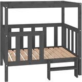  Krevet za pse sivi 105 5 x 83 5 x 100 cm od masivne borovine | shoptok.hr