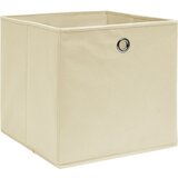 Furnova Škatle za shranjevanje 10 kosov krem 32x32x32 cm blago, (21955953) | Shoptok.si