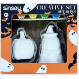 Sinsay Set za bojanje s Halloween motivom - gipsana bundeva i duh Slike