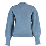Trendyol Blue Knit Detail Stand Up Collar Knitwear Sweater | Shoptok.si
