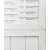 vidaXL Paravan 6-delni bel trden les pavlovnije | Shoptok.si