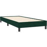 Box Spring krevet s madracem i LED tamnozeleni 80x220 cm baršun | shoptok.hr