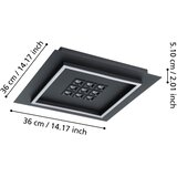 Eglo 901192 - led prigušiva stropna svetiljka balazote LED/21,4W/230V crna +do | Eponuda.com