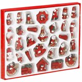  Set božićnih ukrasa od drveta - 30 komada | shoptok.hr