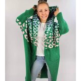 Pri Long cardigan colorful leopard sweater with wool | shoptok.hr