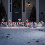  Božićni sob sa sanjkama 5 kom. 100 LED lampica Višebojno - Šareni 5 Akril | shoptok.hr