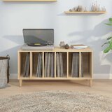 vidaXL Omarica za gramofonske plošče hrast sonoma 100x38x48 cm les | Shoptok.si