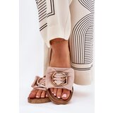 Boto Flat Women's Slippers With Decorative Detail Pink Nellodra | Shoptok.si