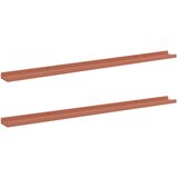  Polica na zidu 2 pcs Crvena 115 x 9 x 3 cm Konstruirano drvo | shoptok.hr