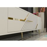 Hanah home TV ormarić Decolp5, 150x48,2x29,6 cm, Bijelo-zlatna boja | Eponuda.ba