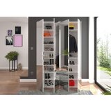 MID.YOU Omara Za Oblačila Projekt X, Bela, Visoki Sijaj, Ogledalo | Shoptok.si