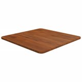 vidaXL Kvadratna mizna plošča tem. rjava 50x50x1,5 cm trdna hrastovina | Shoptok.si