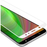 Cadorabo Oklepni film Full Screar, združljiv s Samsungom - zaščitnim filmom v prozornem z belim - kaljenim zaščitnim steklom v 9H trdoti s 3D dotikom, (20604670) Cene