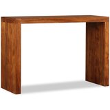 Maison Chic konzolna miza - miza ob steni iz trdnega lesa z medenim premazom 110x40x76 cm, (21786445) | Shoptok.si