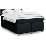  Krevet s oprugama i madracem crni 160x200 cm od tkanine | shoptok.hr
