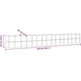  Povišena vrtna gredica od čelika 620x80x68 cm sivi | shoptok.hr