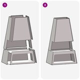  Kamin Crna 60 x 35 x 100 cm Čelik | shoptok.hr