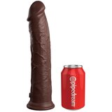 King Cock Elite 11" Silicone Dual Density Cock Brown | shoptok.hr