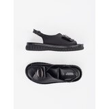 GOODIN Leather Elegant Black Sandals | Shoptok.si