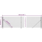 vidaXL Mrežna ograja s prirobnico zelena 0,8x25 m | Shoptok.si
