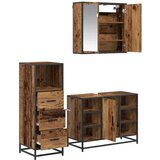 vidaXL Komplet pohištva za kopalnico 3 pcs Star les 80 x 33 x 60 cm | Shoptok.si