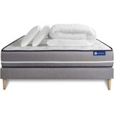 ACTISOM Kompletni paket za posteljo - Vzmetnica 200x200 cm + Vzmetnica z letvami (komplet) + 2 vzglavnika + Prevleka - Actimemo Pur, (21613653) Cene