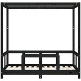  Za dječji krevet crni 70 x 140 cm od masivne borovine | shoptok.hr