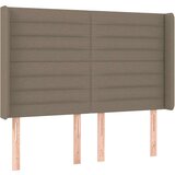  Box spring s madracem LED smeđesivi 140x200 cm tkanina | shoptok.hr