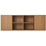 Hammel Furniture Nizka stenska komoda v hrastovem dekorju v naravni barvi 176x61 cm Mistral – | Shoptok.si