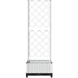  Vrtna sadilica s rešetkom bijela 40 x 40 x 121,5 cm PP | shoptok.hr