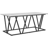 Kava Stol Siva 100 x 50 x 40 cm Projektirano drvo i metal | Eponuda.ba