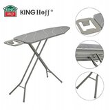 Kinghoff KH-1939 Deska za likanje s podstavkom za likalnik – 114 × 35,5 cm, 7 ravni nastavitve višine | Shoptok.si