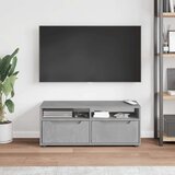 vidaXL TV omarica VISNES Betonsko siva 100x40x38 cm Inženirski les | Shoptok.si
