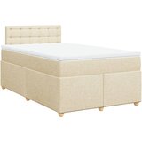 Maison Chic Box spring postelja - Vzmetna postelja z vzmetnico krem 120x200 cm blago SL5422, (21887728) | Shoptok.si