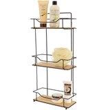 Tendance Trostruka polica 57X265X115CM BAMBUS MAT Crna 9163237 | Eponuda.com