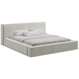 Makamii Svijetlo sivi tapecirani bračni krevet s prostorom za odlaganje s letvičastim okvirom 140x200 cm Noho - | shoptok.hr