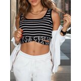 DStreet Top damski w paski LA VIE CEST czarny | shoptok.hr