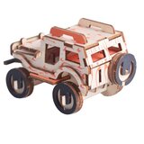  3d drvena puzzle - MALI DŽIP | ePonuda.com