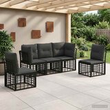  Set vanjskih sofa Crna Poliester | shoptok.hr