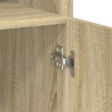  Visoka komoda boja hrasta 80x42,5x249 cm od konstruiranog drva | shoptok.hr
