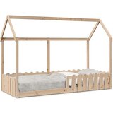 vidaXL Otroški posteljni okvir 80x200 cm trdna borovina | Shoptok.si