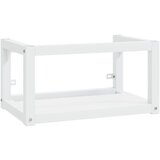 Maison Chic Stenski kopalniški regal - Umivalniška omarica bel 59x38x31 cm železo, (21758912) Cene
