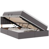 vidaXL Postelja s shranjevanjem Siva 140 x 190 cm Umjetno usnje, (5000105644) | Shoptok.si