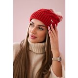 Kesi marka niezdefiniowana Cap with fleece Ilona K218 malina+ecru Cene