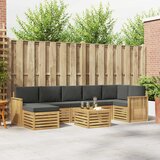  Set vanjskih sofa 8 kom. Bijela i antracit Poliester | shoptok.hr