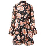 Warehouse Obleka temno siva / oranžna / črna / bela | Shoptok.si