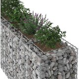  Gabionska dvignjena postelja 2 pcs srebrna 330 x 50 x 80 cm, (5000218356) | Shoptok.si