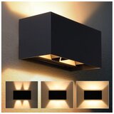  Brilagi - LED spoljašnje zidno svetlo DOUBLE CUBE LED/12W/230V crna IP65 | Eponuda.com